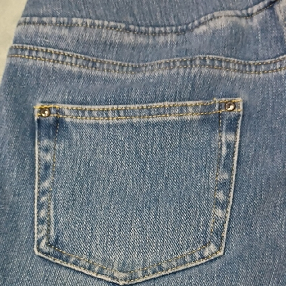 Belle Kim Gravel Light Blue Ankle Jeans Women Size 4P - Picture 8 of 12